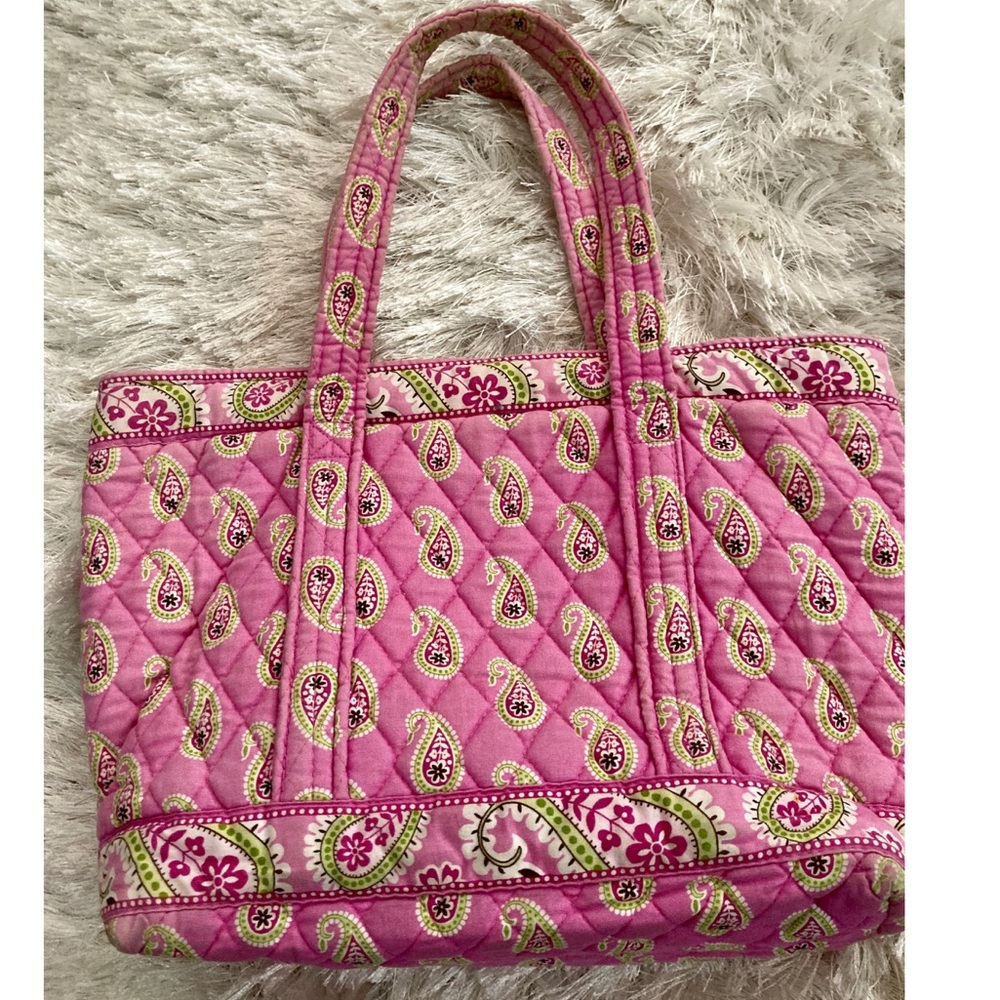 Vera Bradley Bermuda Pink Paisley Tote - Picture 6 of 8